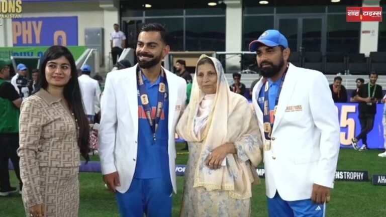 Virat Kohli and Shami mother