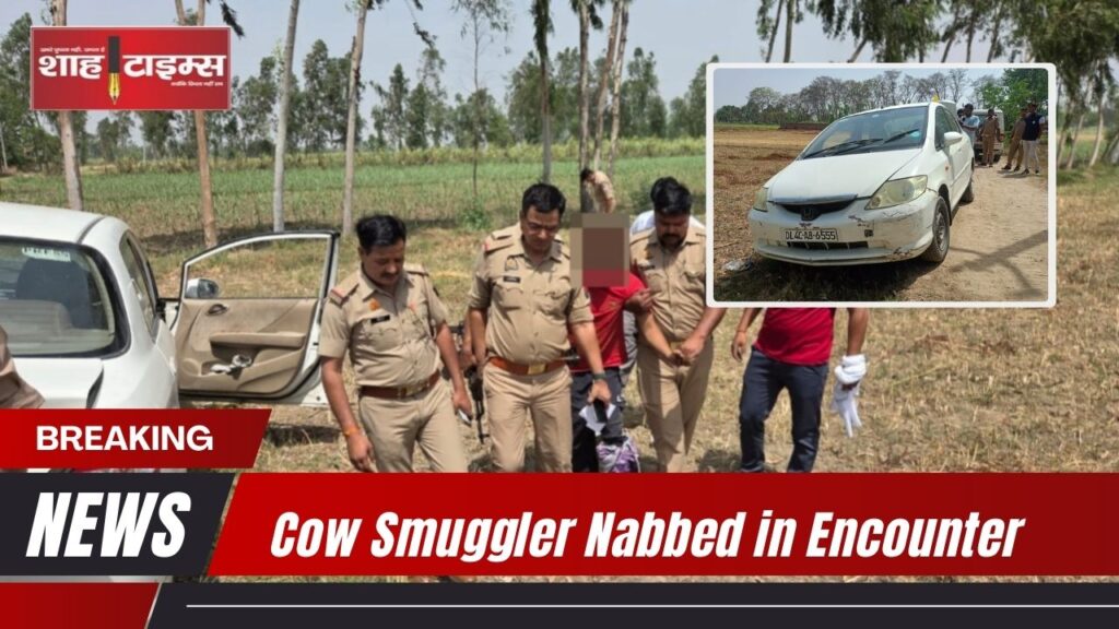 Cow Smuggler Arrested in Muzaffarnagar Police Encounter