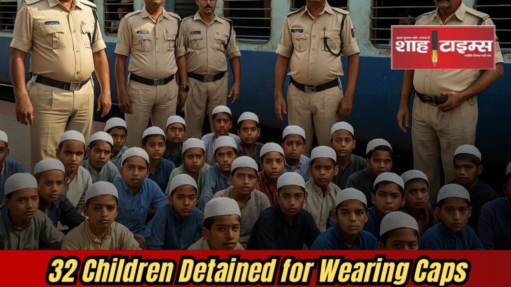 Makama station पर टोपी पहनने के चलते हिरासत में लिए गए 32 बच्चे – सोशल मीडिया पर वायरल वीडियो