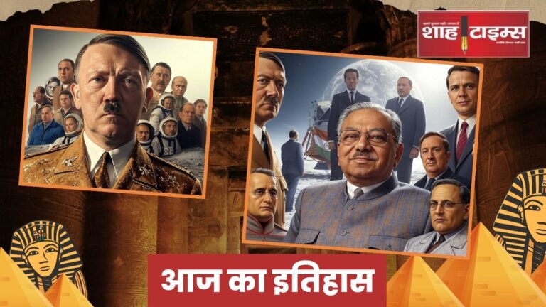 Collage of historical events and famous personalities born on April 20