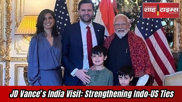US Vice President JD Vance with PM Modi during his diplomatic visit to India