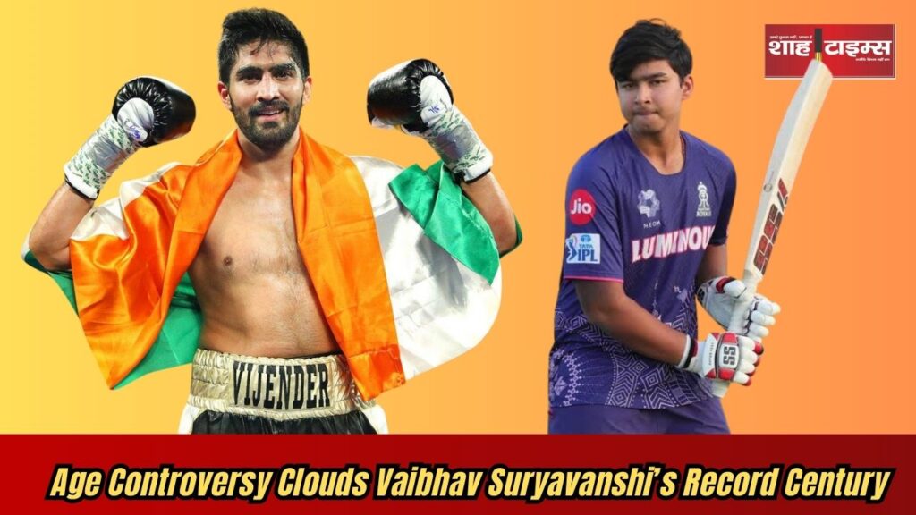 Vijender Singh tweet about Vaibhav Suryavanshi age controversy in IPL 2025 ShahTimes