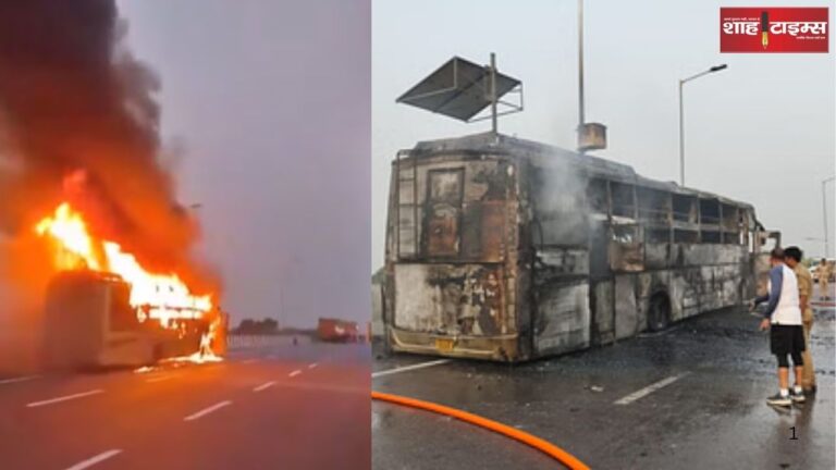 Sleeper bus becomes a running coffin: 5 people including two children burnt alive in Lucknow accident