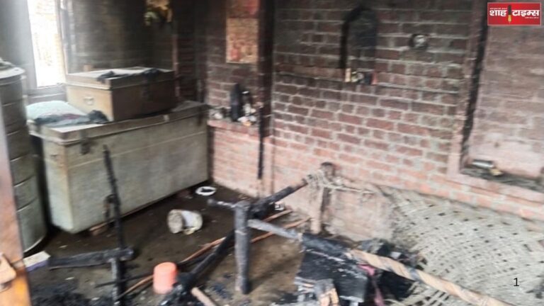 Bijnor: The spark of a bidi became fatal: An old couple was burnt alive in a fire in the room