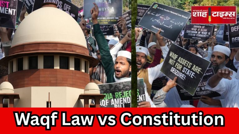 Supreme Court of India hearing on Waqf Amendment Law 2025, legal experts and judges in courtroom – Shah Times