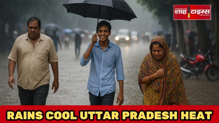 मुरादाबाद में बारिश के बीच जलभराव और राहत महसूस करते लोग – उत्तर प्रदेश मौसम अपडेट | Shah Times