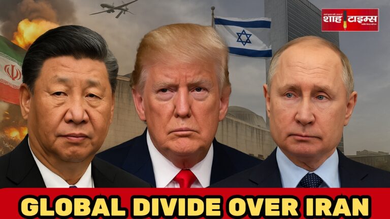 Xi Jinping, Trump, Putin with Iran-Israel war scene and UNSC building in background – Shah Times