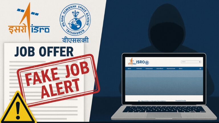 इसरो और वीएसएससी ने फर्जी नौकरी प्रस्तावों के बारे में घोटाले की चेतावनी जारी की; शाह टाइम्स द्वारा नौकरी चाहने वालों के लिए सलाह