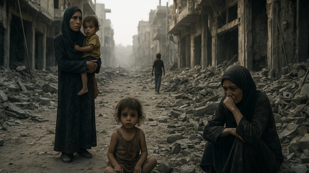 Gaza में भूख, बर्बादी और मासूमों की मौत का मानवीय संकट