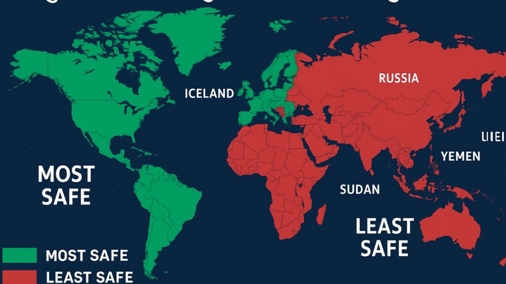 A map of safe and unsafe countries in the Global Peace Index 2025_20250831_211024_0000