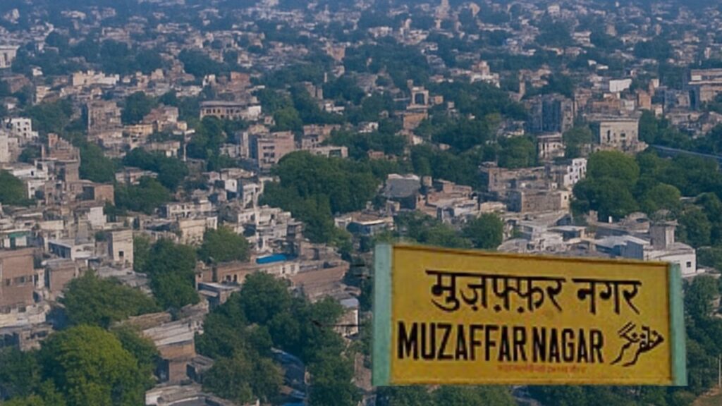 Aerial view of Muzaffarnagar city highlighting urban expansion and road infrastructure – Shah Times