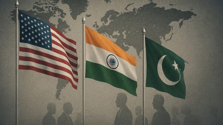 US, India, and Pakistan flags depicting geopolitical monitoring – Shah Times Editorial