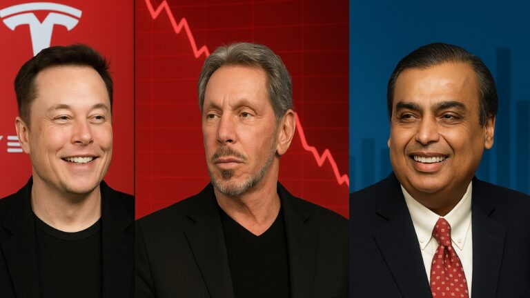 ब्लूमबर्ग इंडेक्स में एलन मस्क सबसे अमीर बने, लैरी एलिसन पीछे और मुकेश अंबानी 18वें स्थान पर।