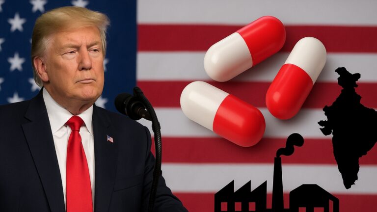 Trump pharma tariff 2025 announcement impacting Indian drug makers.