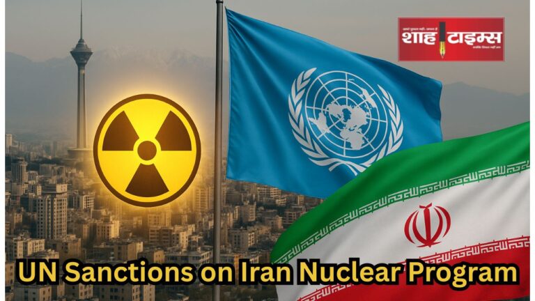 program with Tehran city and UN flag