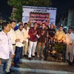 People of all religions lighting lamps together at the Diwali Milan programme at Muzaffarnagar Baghra Tonga Stand.