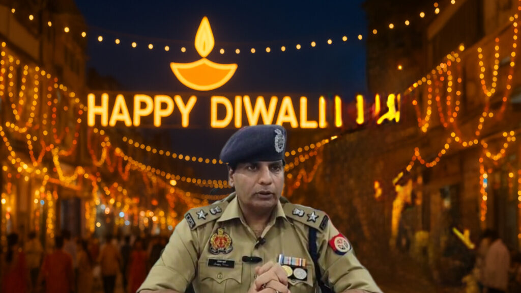Security arrangements and public appeal made by Muzaffarnagar Police on Diwali.