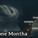 बंगाल की खाड़ी से उठता चक्रवात ‘मोंथा’, आंध्र-ओडिशा तट पर मंडराता खतरा।