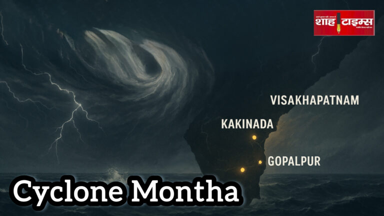 बंगाल की खाड़ी से उठता चक्रवात ‘मोंथा’, आंध्र-ओडिशा तट पर मंडराता खतरा।