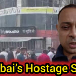 Crowd outside RA Acting Studio in Powai during Mumbai hostage rescue operation.