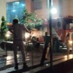 Fire incident at Jaipur SMS Hospital ICU, doctors rescuing patients amid smoke.