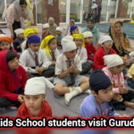 Shardein Kids School children praying at Gurudwara Sahib during Guru Parv celebration in Muzaffarnagar