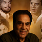 धर्मेन्द्र का पोर्ट्रेट श्रद्धांजलि माहौल के साथ