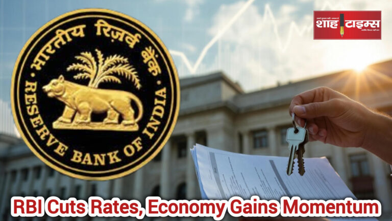 Visual representation of RBI policy decision and market reaction by Shah Times