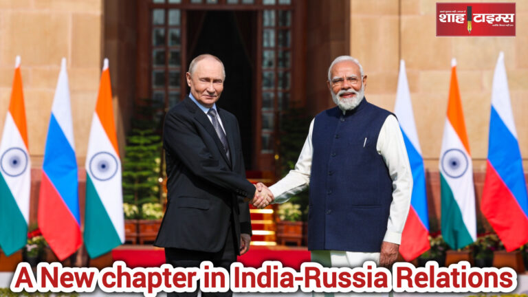 Vladimir Putin meeting Indian leadership during India visit, symbol of strategic partnership. Shah Times
