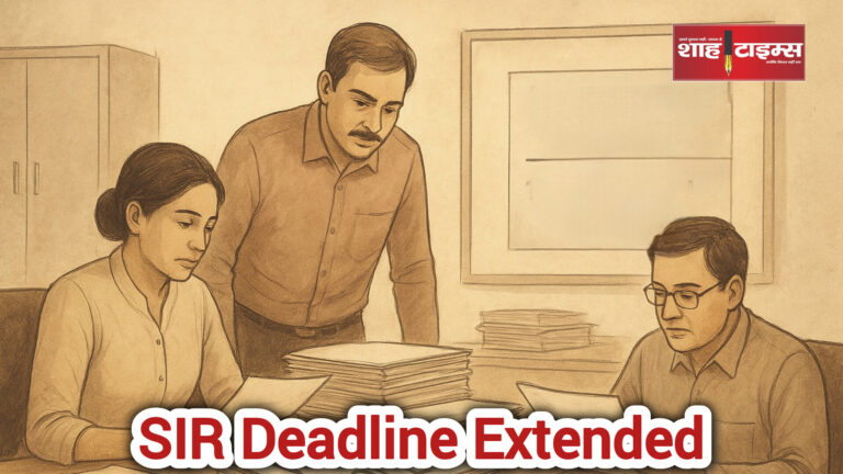 Shah Times illustration showing extended voter roll revision timeline.