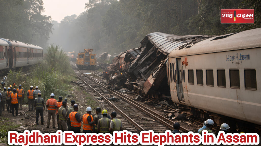Rajdhani Express derailment after hitting elephants in Assam – Shah Times