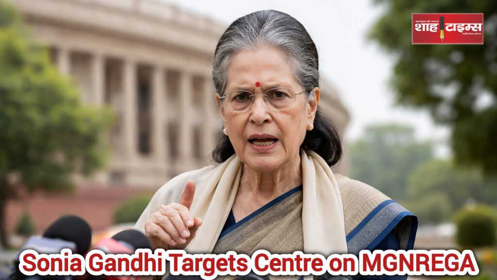 Sonia Gandhi speaking on MGNREGA and rural employment | Shah Times