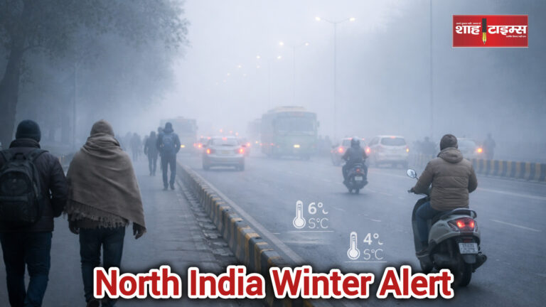 Winter fog and cold wave affecting North India cities, weather alert update by Shah Times