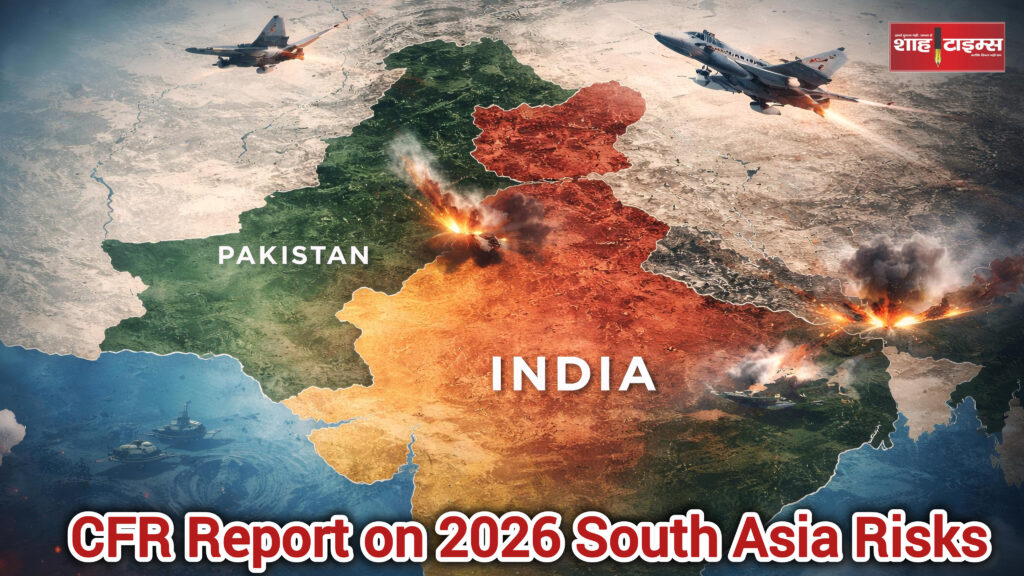 Map illustration showing India, Pakistan, and Afghanistan amid rising tensions – Shah Times