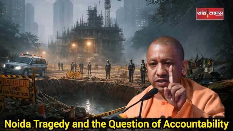 Noida construction site safety and accountability analysis illustration Shah Times
