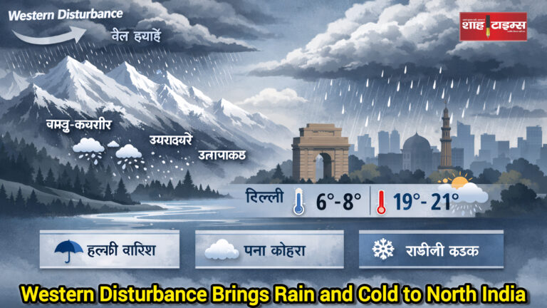Shah Times Weather Update North India