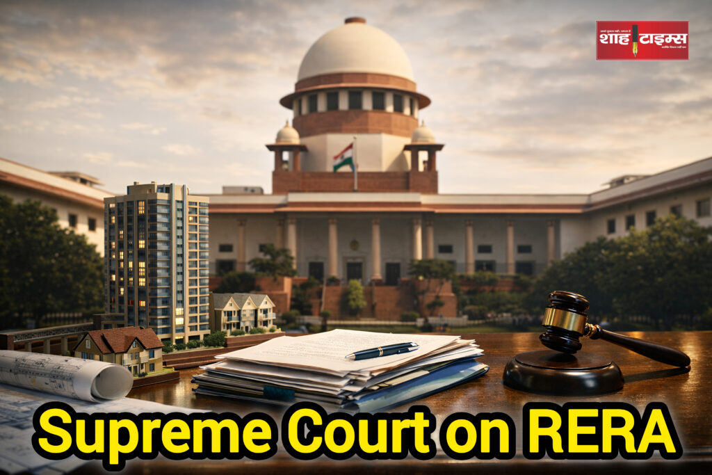Supreme Court of India highlighting concerns on RERA operations, editorial analysis by Shah Times