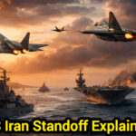 Fighter jets and naval ships in Middle East waters representing US Iran tensions – Shah Times