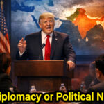 Donald Trump addressing a policy board meeting discussing India Pakistan conflict claim |