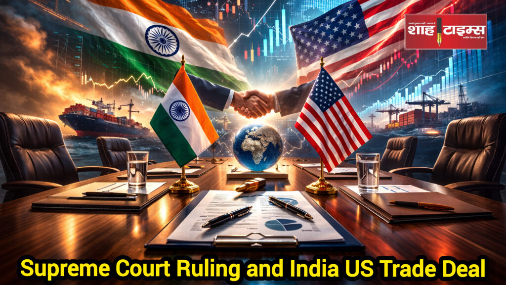 India and US flags with trade documents and economic charts background – Shah Times
