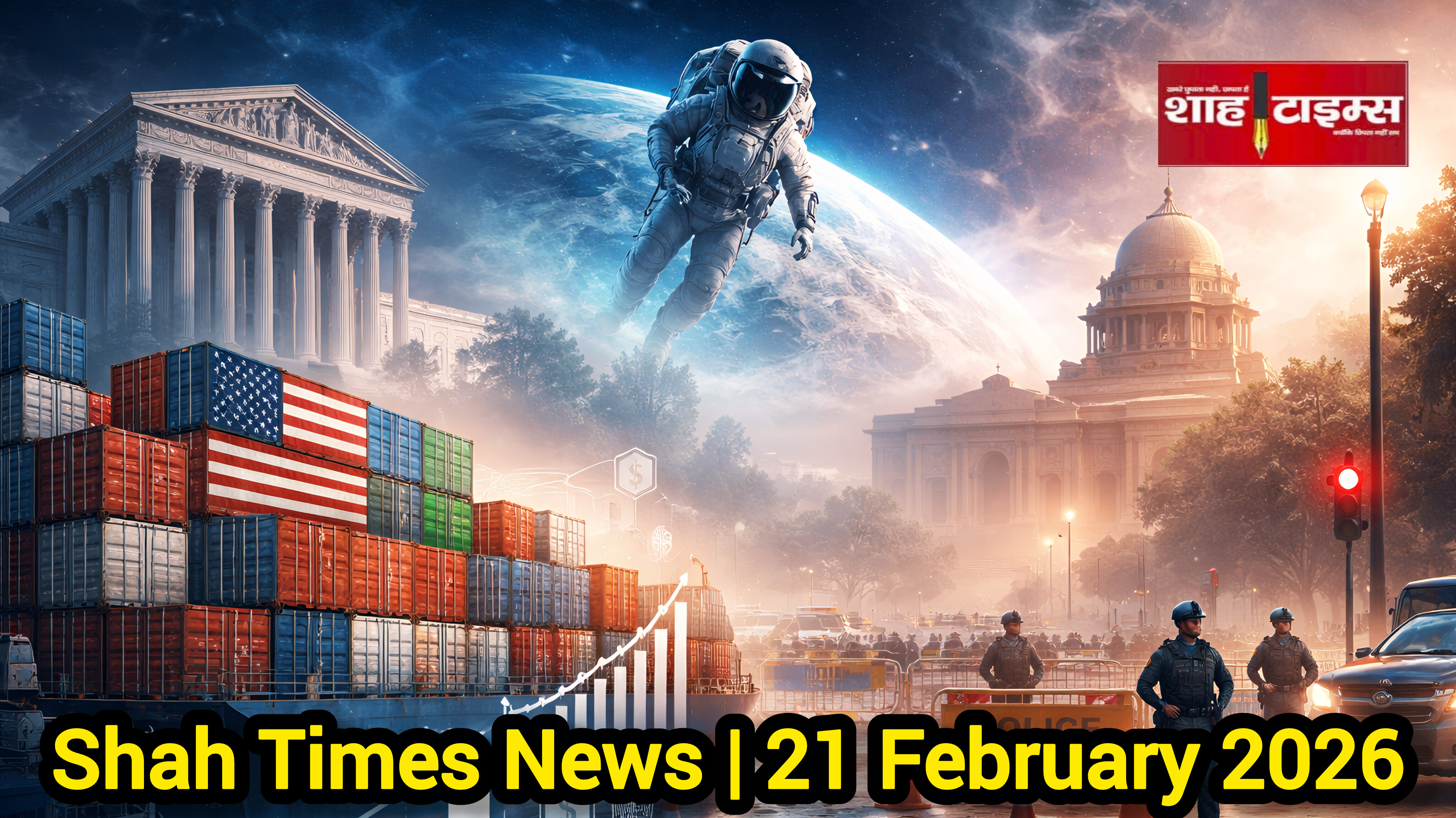 Shah Times News 21 February 2026|सुप्रीम कोर्ट, टैरिफ़, NASA और सियासी हलचल की बड़ी खबरें