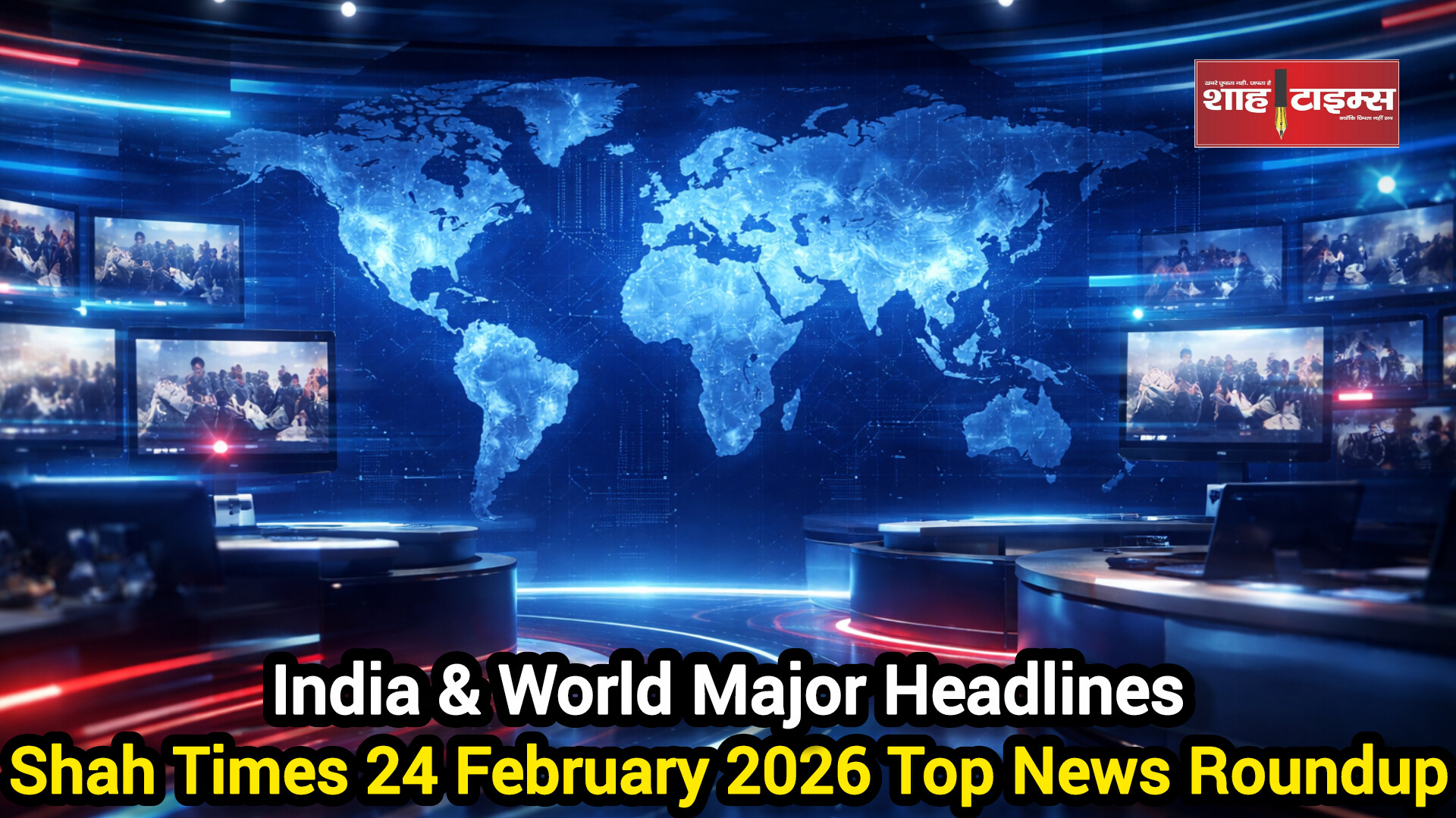 शाह टाइम्स टॉप न्यूज़ 24 फरवरी 2026: देश-दुनिया की बड़ी खबरें