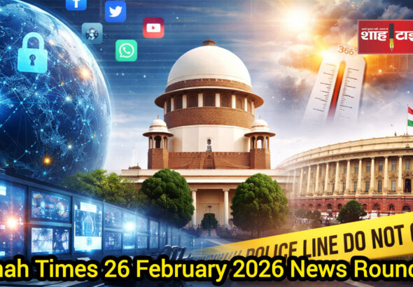 Shah Times 26 February 2026 news bulletin collage