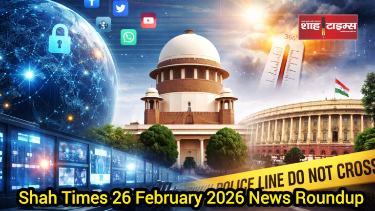 Shah Times 26 February 2026 news bulletin collage