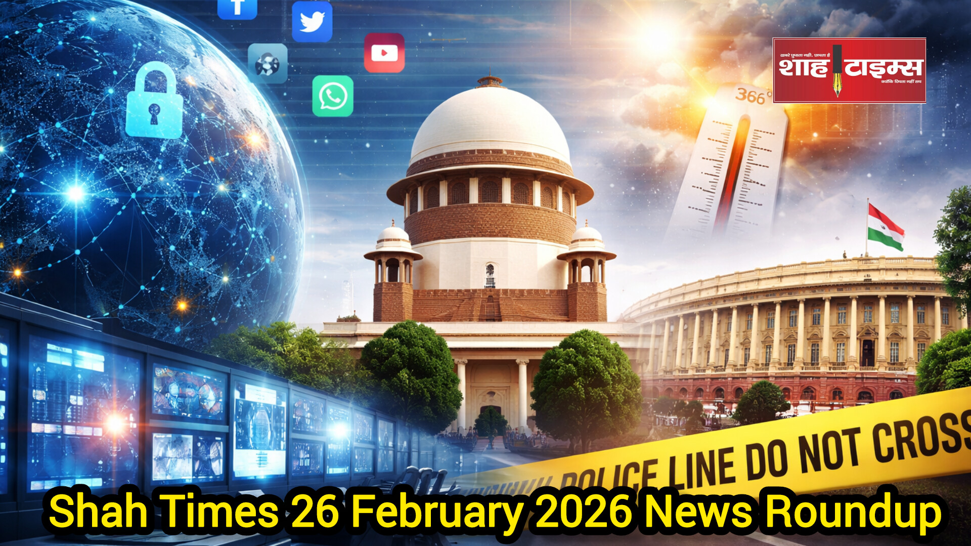 शाह टाइम्स 26 फरवरी 2026: देश-दुनिया की बड़ी खबरें