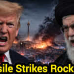 Tehran skyline with smoke after missile strikes reported in Iran, coverage by Shah Times.