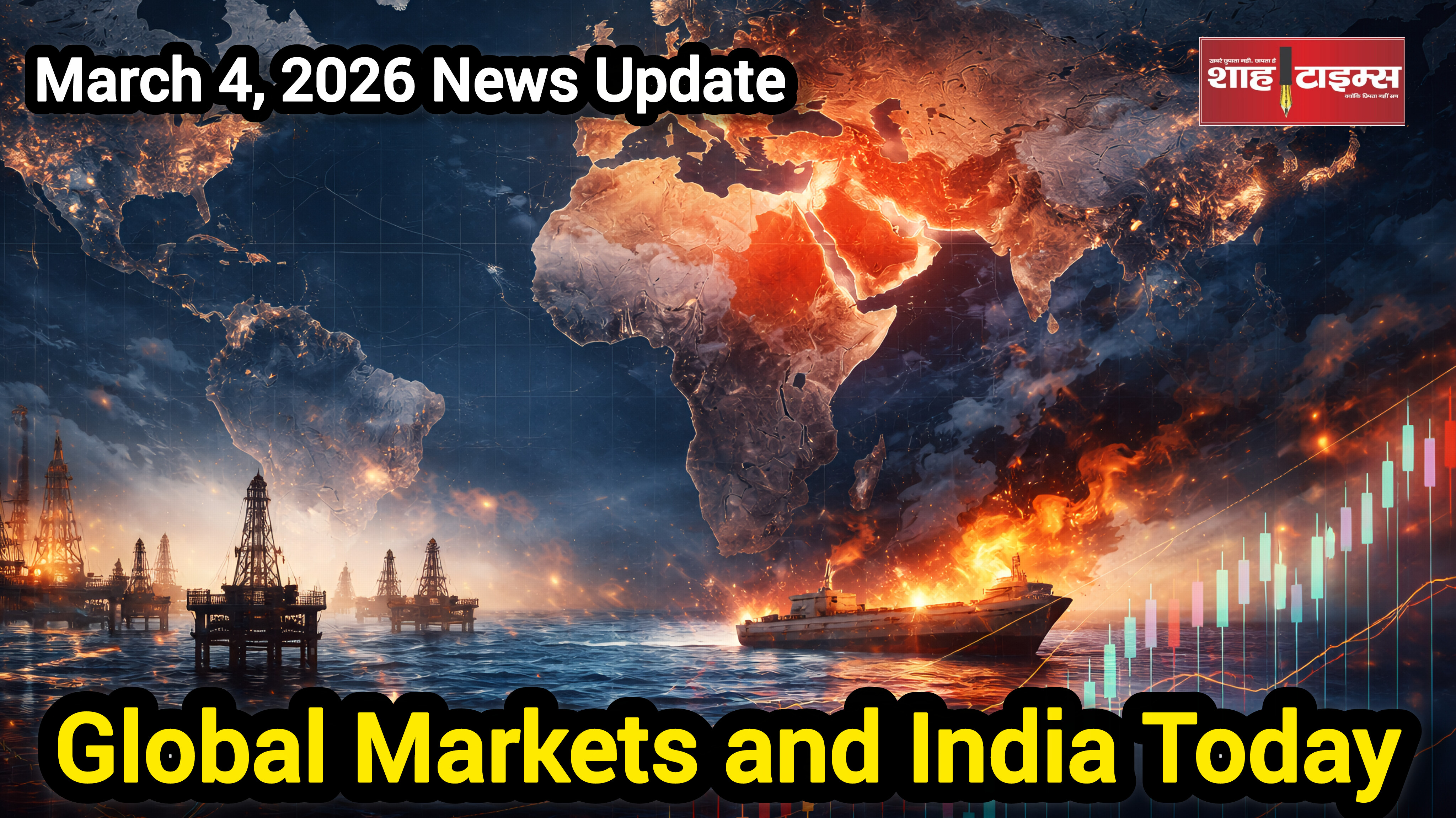 4 मार्च 2026 न्यूज़ अपडेट: पश्चिम एशिया युद्ध का असर, भारत से वैश्विक बाजार तक