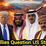 Illustration of escalating Middle East war tensions with missiles, drones, and Gulf region map – Shah Times