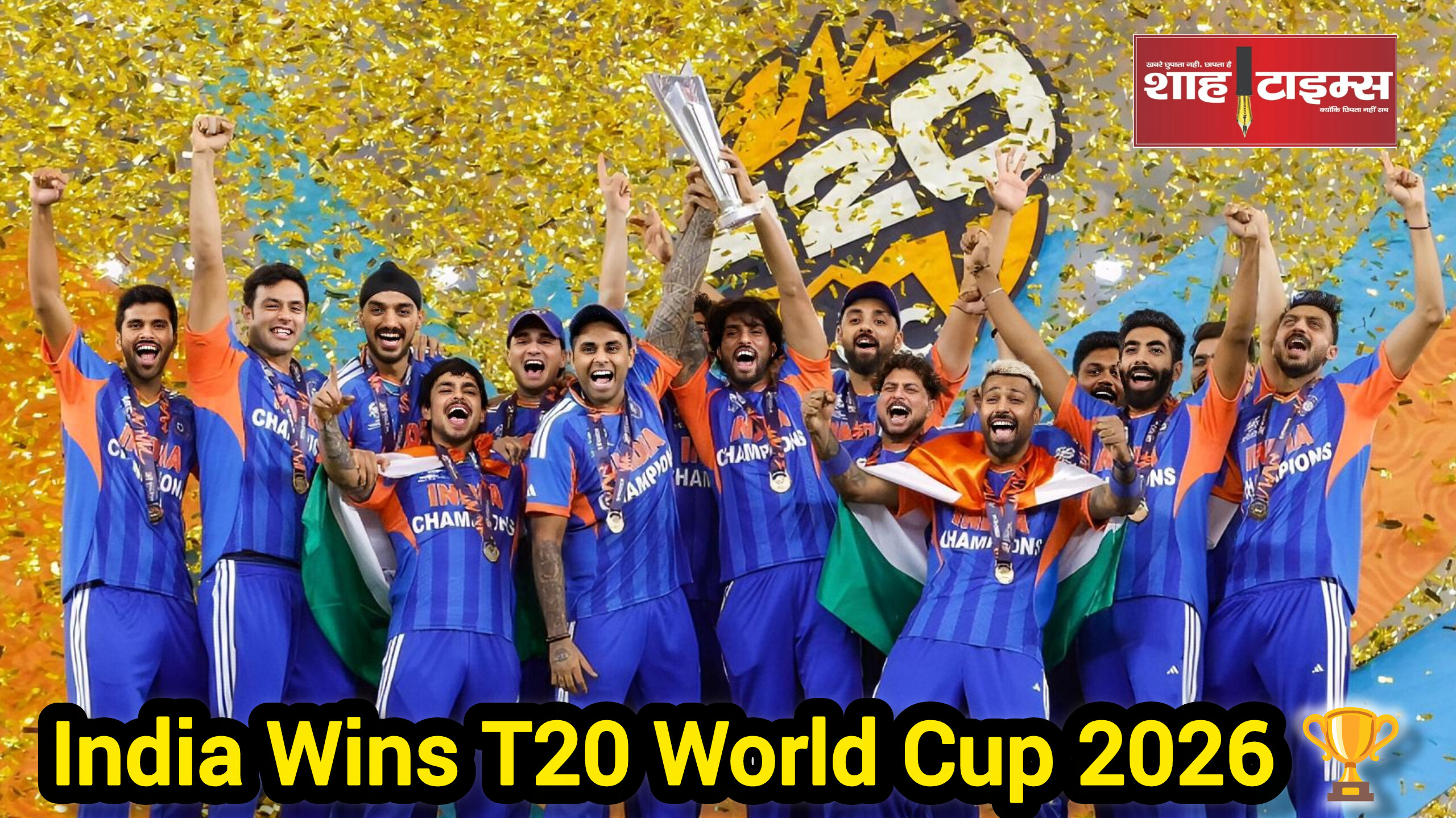 भारत तीसरी बार बना T20 वर्ल्ड कप चैंपियन, न्यूज़ीलैंड पर बड़ी फ़तह