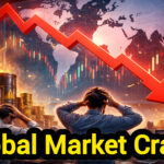 Global stock market crash chart and investors reacting to falling markets – Shah Times